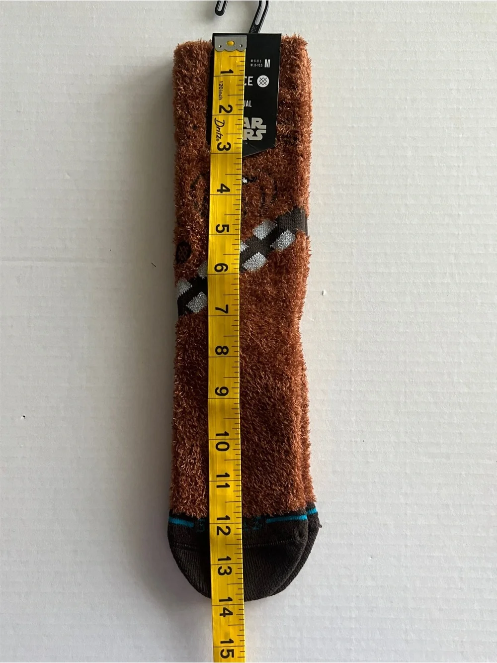 Stance x Star Wars Poly Fuzzy Crew Socks Chewie Medium Chewbacca